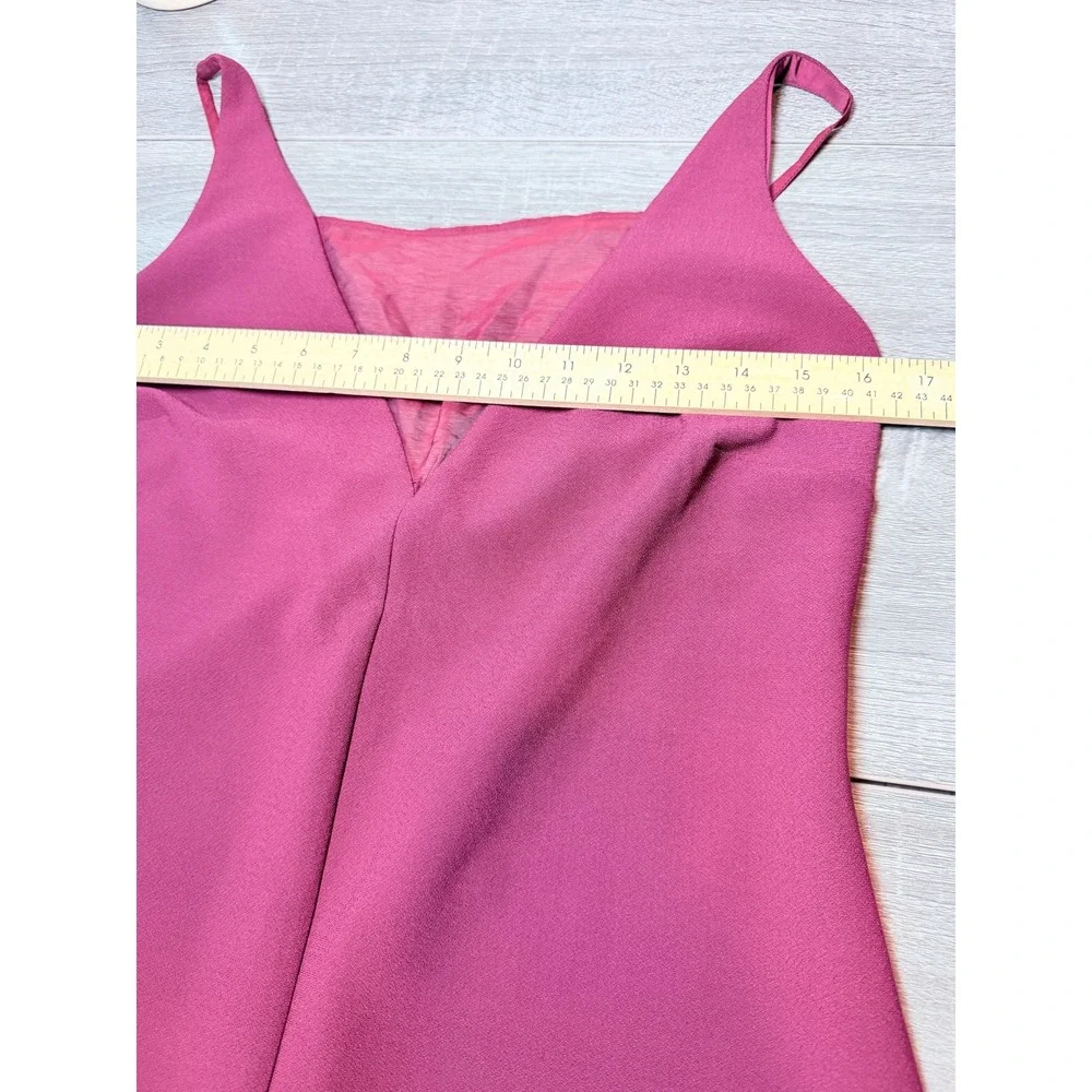 Abercrombie & Fitch Maroon V-Neck Maxi Dress Large NWT Maroon Layered Hem Party
